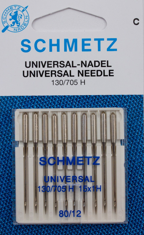 0852d36025dd383e19d42095e5155ed458a2369ef29b6 Schmetz Universal-Nadeln 10er Pack (80)