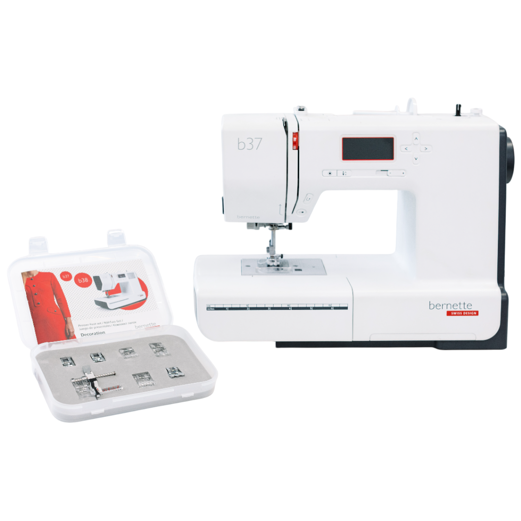 bernette 37 Nutzstich Nähmaschine + Gratis Nähfußset Decoration