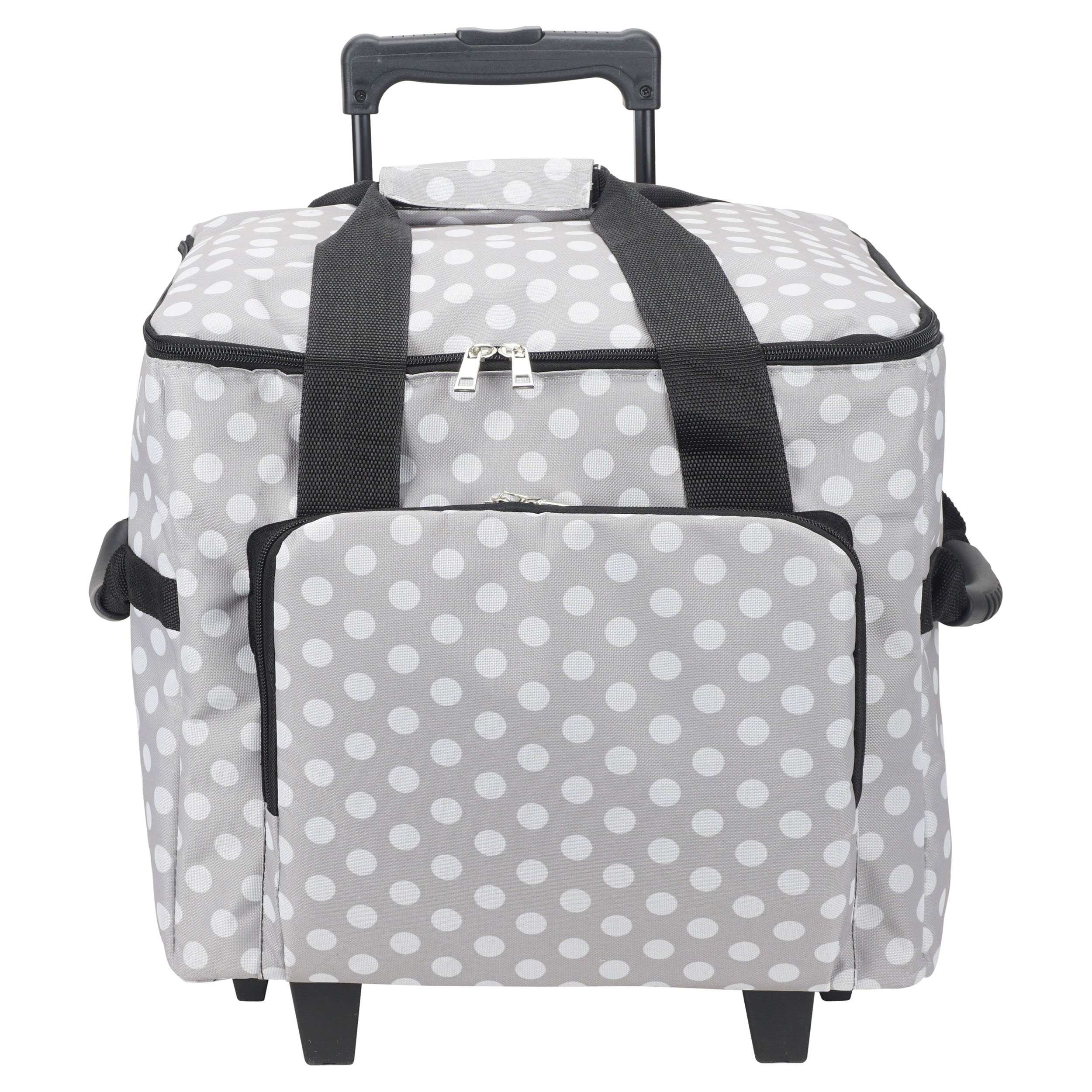 Overlock- Coverlock-Trolley (grau/weiß gepunktet) Overlock- Coverlock-Trolley (grau/weiß gepunktet)