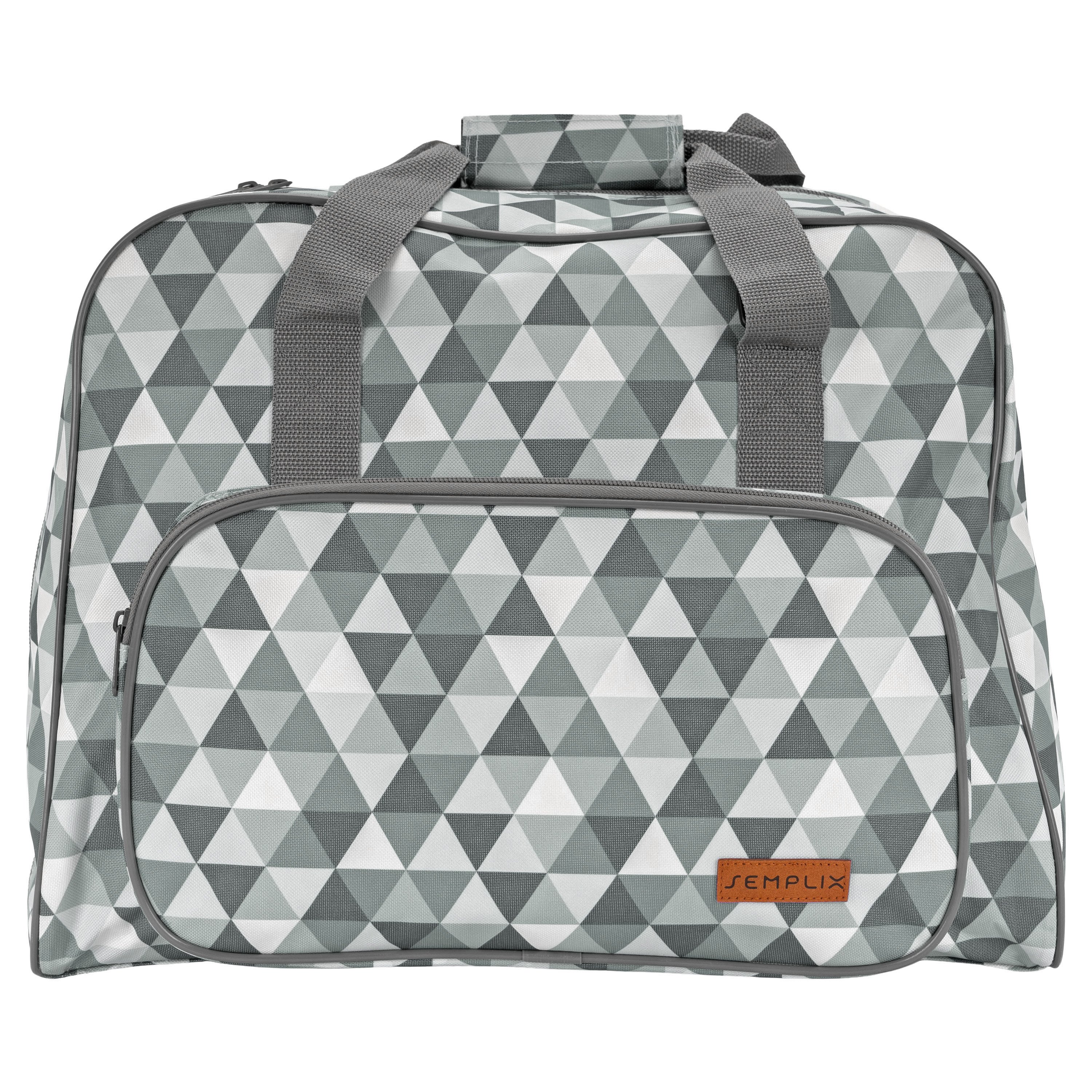 Semplix Nähmaschinentasche Diamond Design (stein/grau)