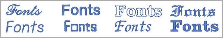 Brother PE-Design Plus 2 Schriftarten