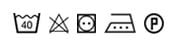 Pflegesymbol 40 Grad