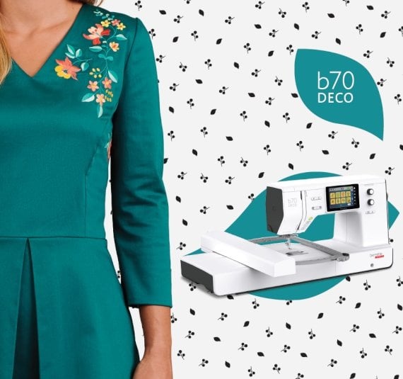 bernette 70 Deco Stickmaschine mit Stickmodul