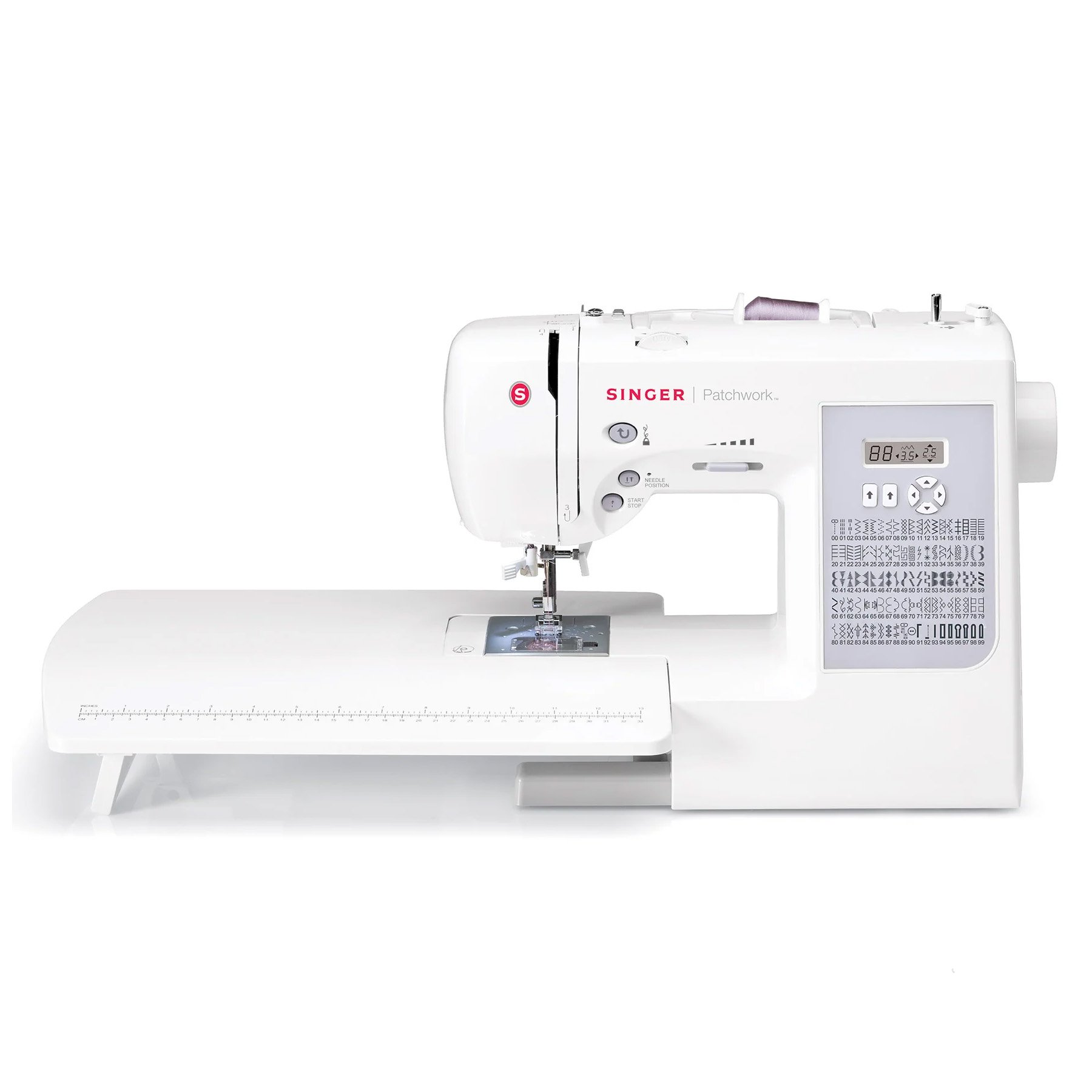 Singer Patchwork 7285 Q mit Anschiebetisch und stabile Kofferhaube