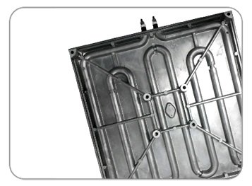 Wärme- und Druckverteilung der Transferpresse