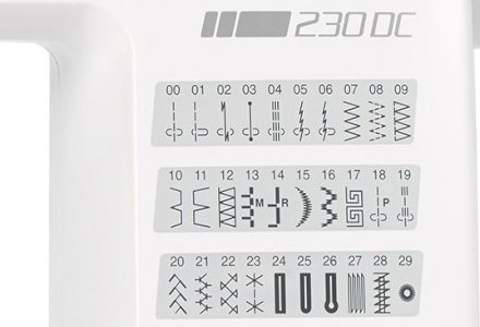 Stichprogramme der JANOME 230 DC