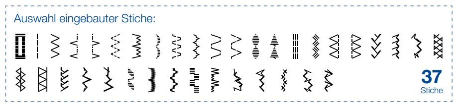 Brother XQ-3700 – Stichübersicht (Bild)