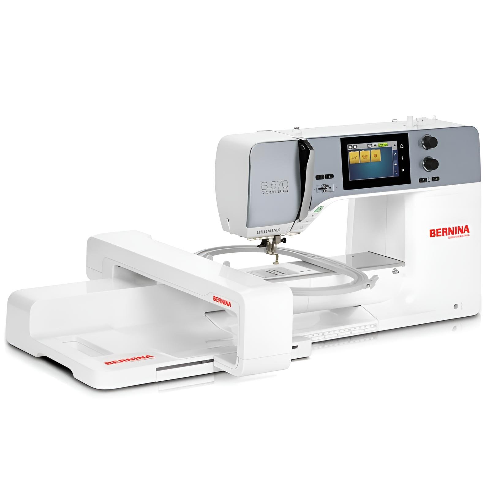 Bernina 570 QE Näh-Stick- Quiltmaschine mit SDT Stickmodul + Stichregulator (BSR)