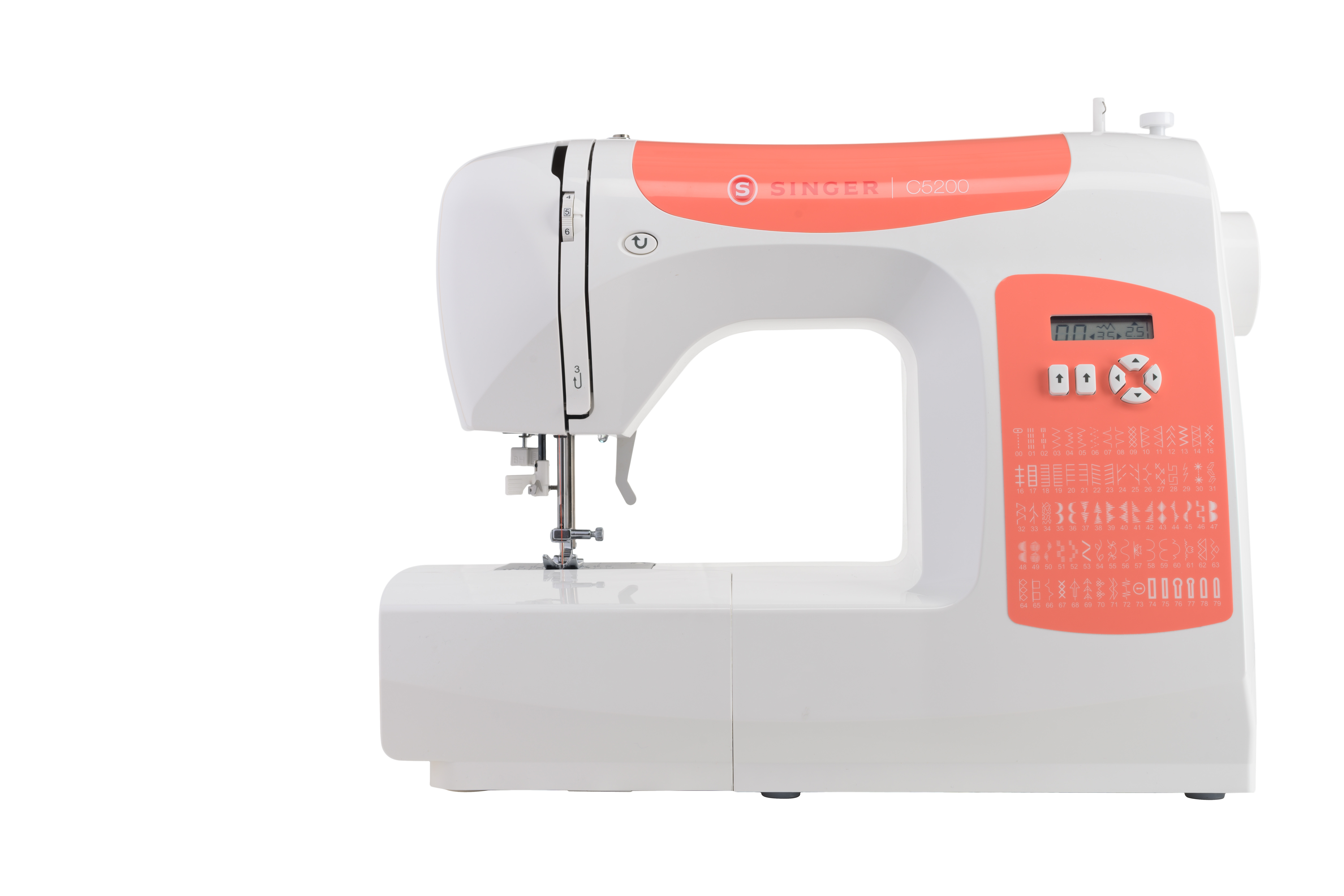 C5200-Orange-Front Singer C5205 - Orange