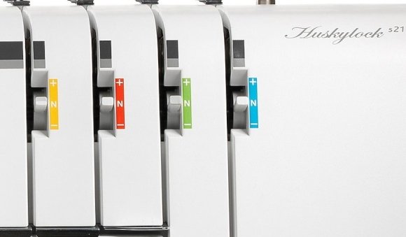 Fadenführung mit Farbcodierung