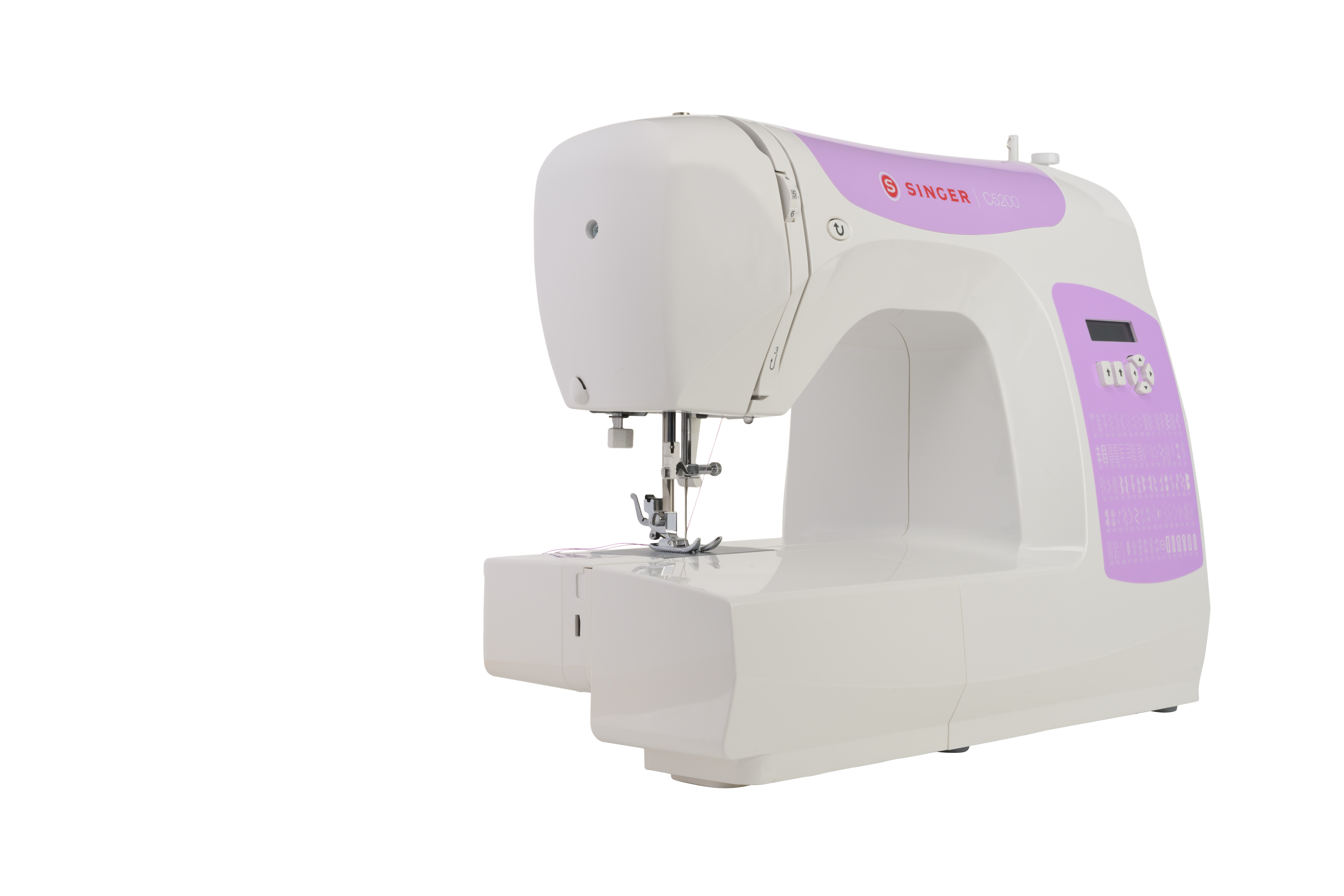 C5200-Lavender-Front-Angle Singer C5205 - Lavendel