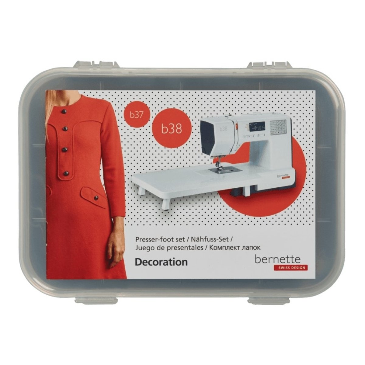 bernette Nähfuß-Set Decoration für b37/b38