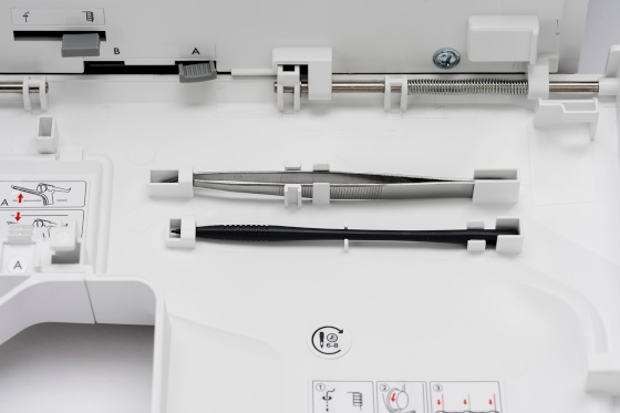 Zubehör gut verstaut