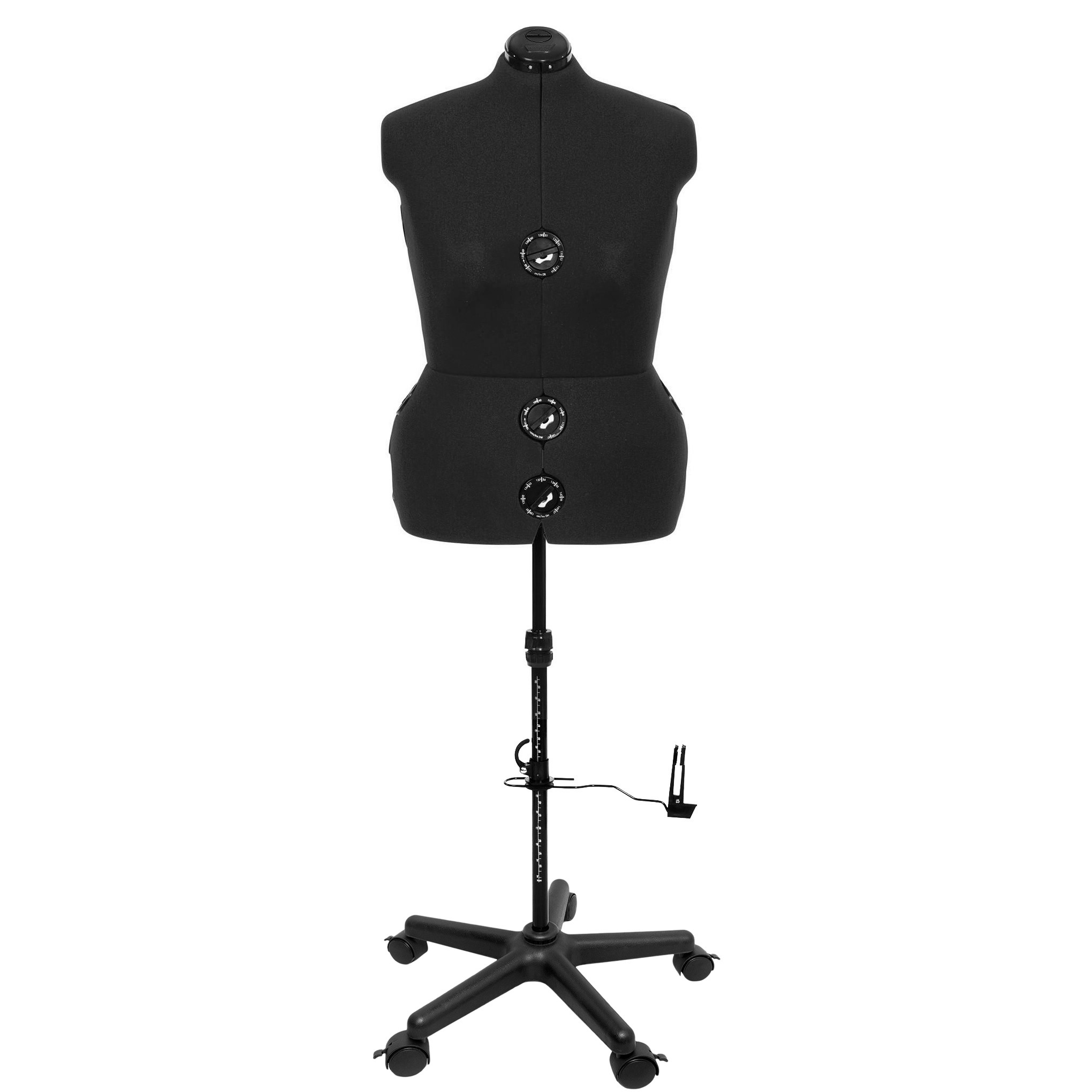 Schneiderpuppe XL schwarz mit Rollen Diana D Schneiderpuppe XL schwarz mit Rollen Diana D