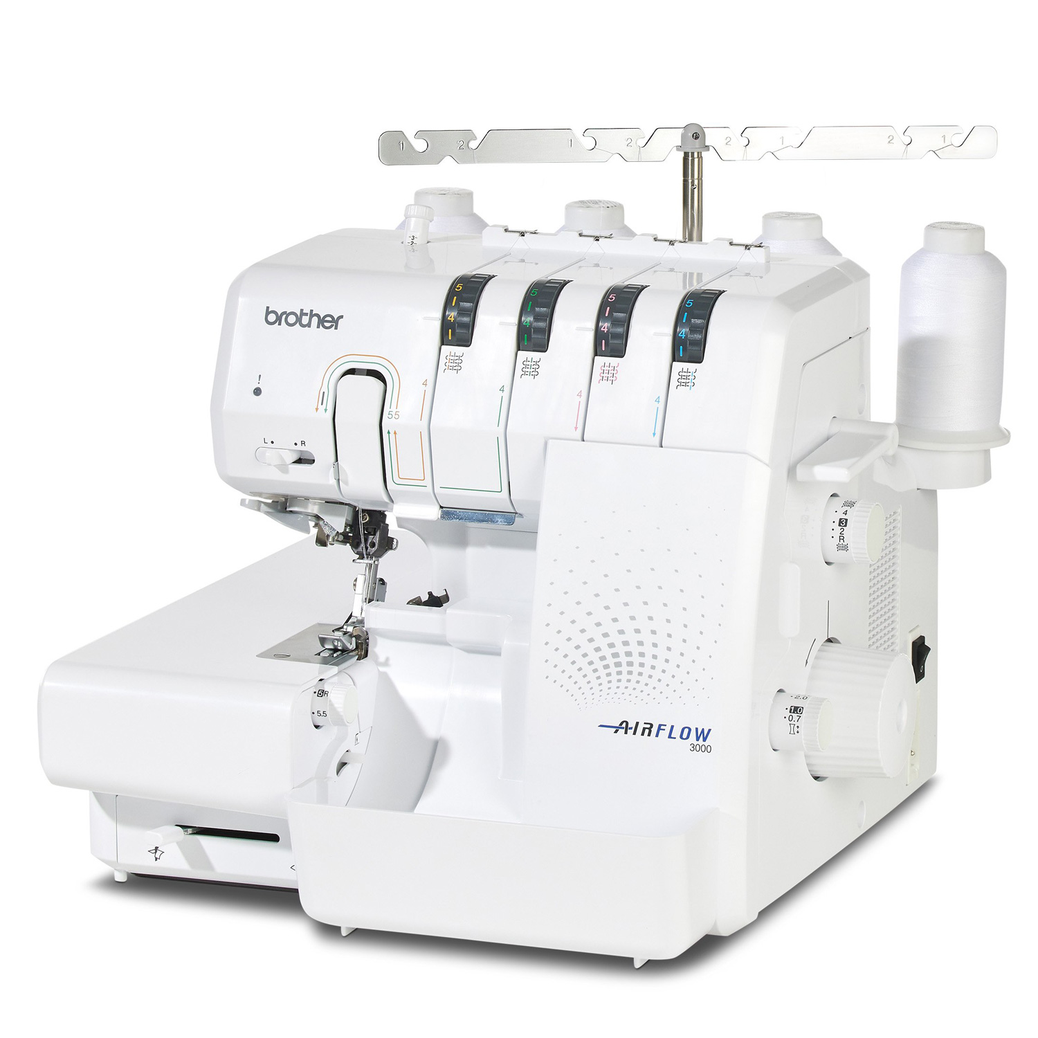 Brother Airflow 3000 Overlock mit Lufteinfädelung Brother Airflow 3000 Overlock mit Lufteinfädelung