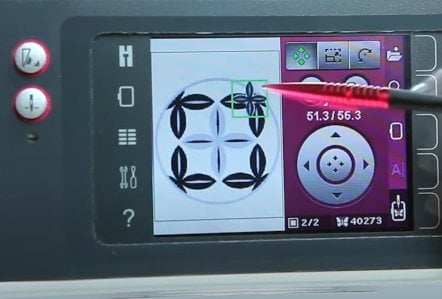 Pfaff creative 3.0 Detail