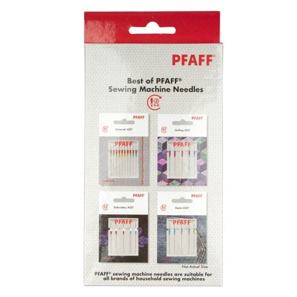 Pfaff Nähmaschinennadel-Sortiment 4er-Set (Universal/ Quilting/ Jeans/ Stick/ 25 Nadeln) Pfaff Nähmaschinennadel-Sortiment 4er-Set (Universal/ Quilting/ Jeans/ Stick/ 25 Nadeln)