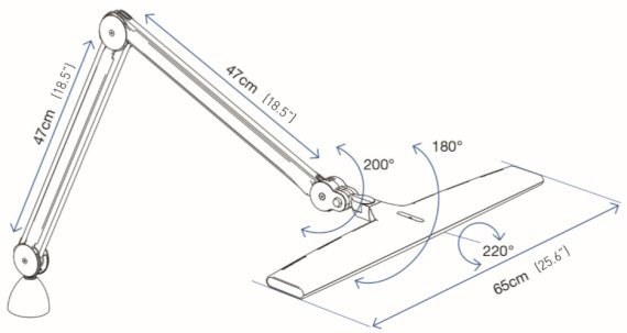 Daylight Luminos LED Arbeitsplatzleuchte Beleuchtung