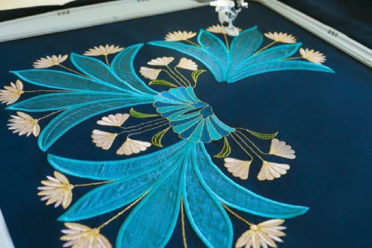 Drehbarer Stickrahmen Coastal Mist