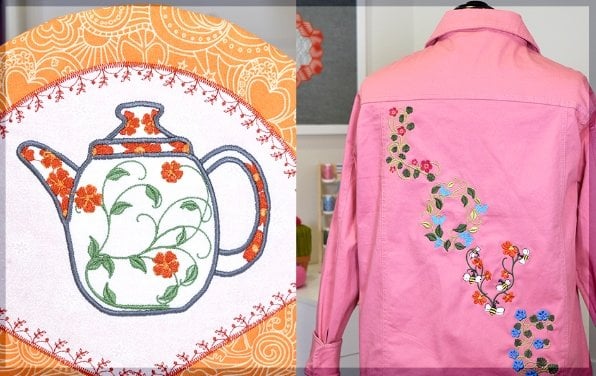 Janome Artistic Digitizer Blumenrankenfüllung