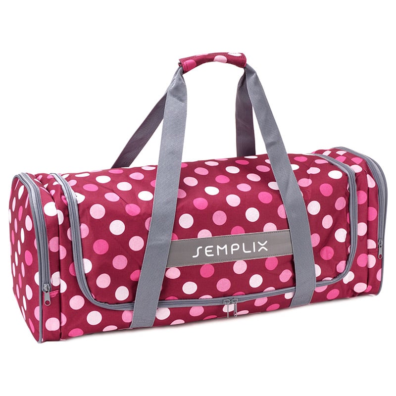 Semplix Plottertasche Polka Dots (beere/ rosa/ 62 x 22 x 25 cm) Semplix Plottertasche Polka Dots (beere/ rosa/ 62 x 22 x 25 cm)