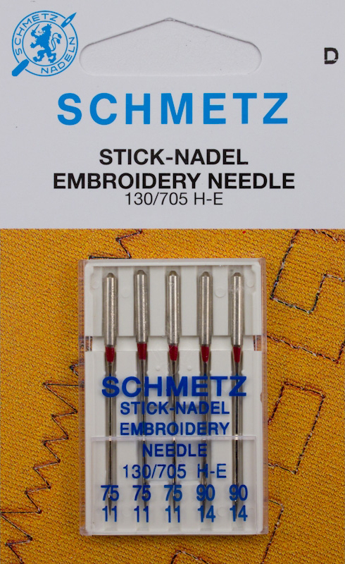 6607ef4617f34a037c76b95d4bbb24de58a2369ae853d Schmetz Stick-Nadeln 5er Pack