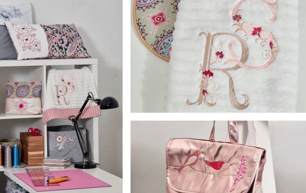 Stickmaschine Brother V3 Limited Edition in Anwendung