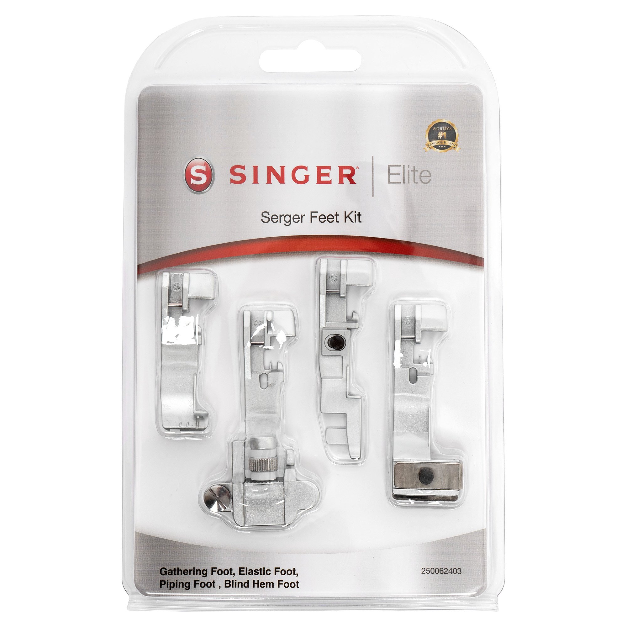 Singer Elite Overlock Füßchen-Set (4 Füße) Singer Elite Overlock Füßchen-Set (4 Füße)