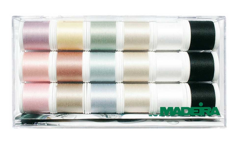 f018a45ca01f36ad0010fe8b253e9d5358a236829ec0b Madeira Stickbox Cotona No. 80 - 18 Rollen à 200 m