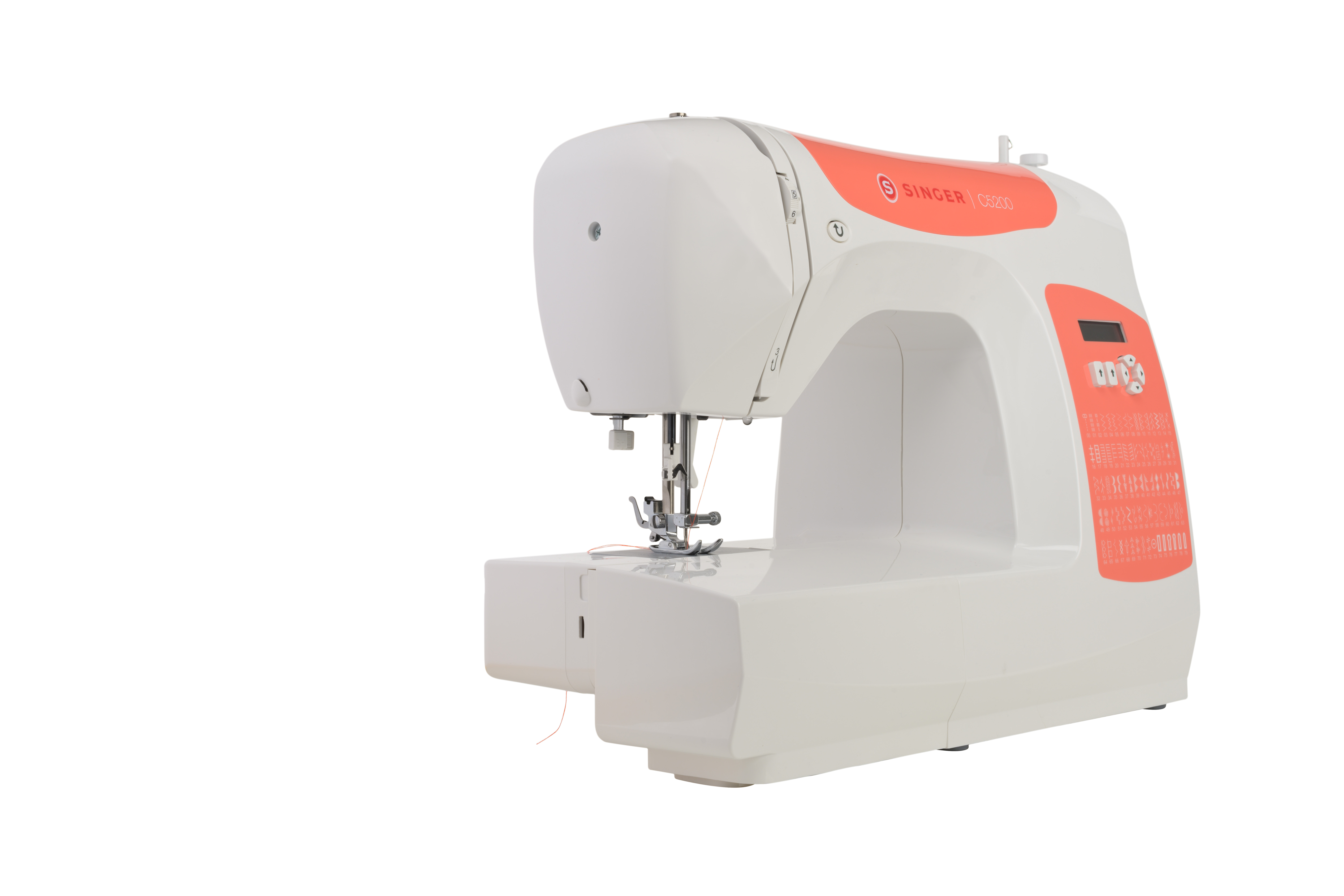 C5200-Orange-Front-Angle Singer C5205 - Orange