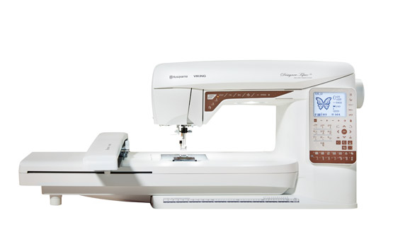 2ae249962d44545fa718dc1bc260865158a2386548a4d Husqvarna Viking Designer Topaz 25 inkl. Stickaggregat