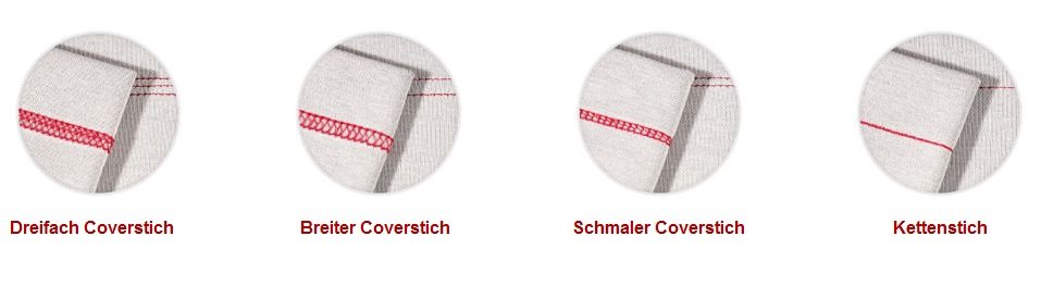 Brother Coverstich – Stichbild/Anwendung