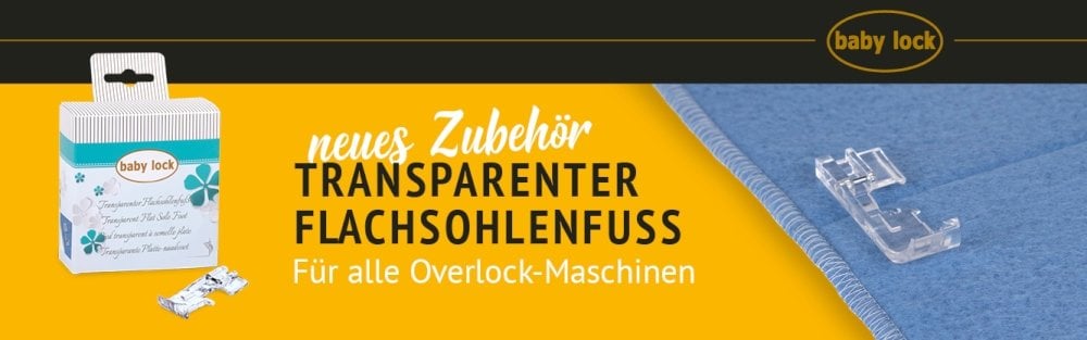 BABY LOCK Transparenter Flachsohlenfuß