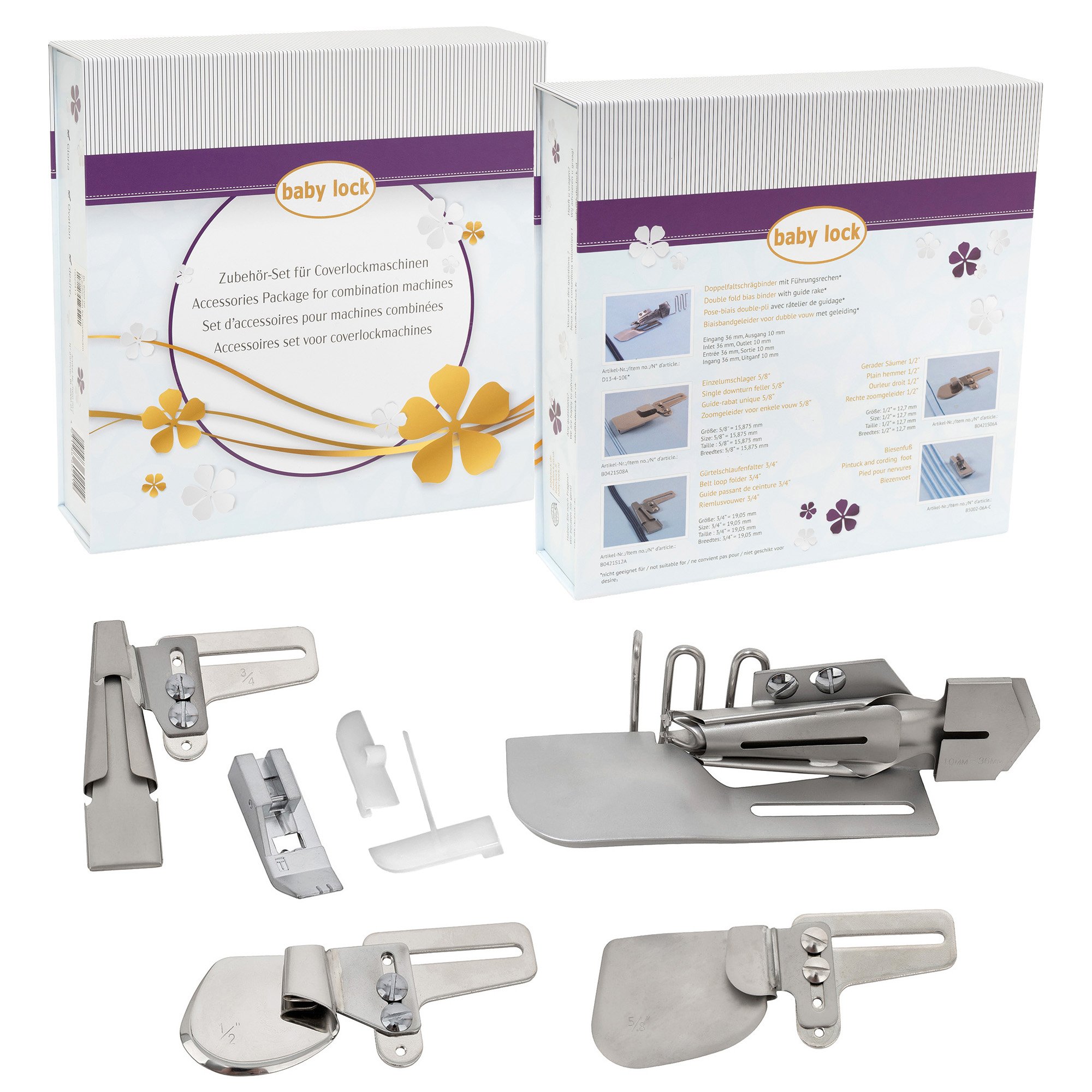Baby lock Zubehör-Set für Coverlockmaschinen (5-tlg./ für desire3/ Ovation/ Gloria) Baby lock Zubehör-Set für Coverlockmaschinen (5-tlg./ für desire3/ Ovation/ Gloria)