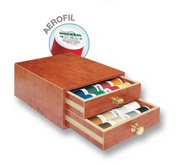 61ad8799559802d2941fe56eb5eba9ee58a2368a8571f Madeira Garnschatulle Aerofil klein - 48 Rollen à 400 m Allesnäher