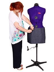 Torso aus Kunststoff mit Nylonbezug