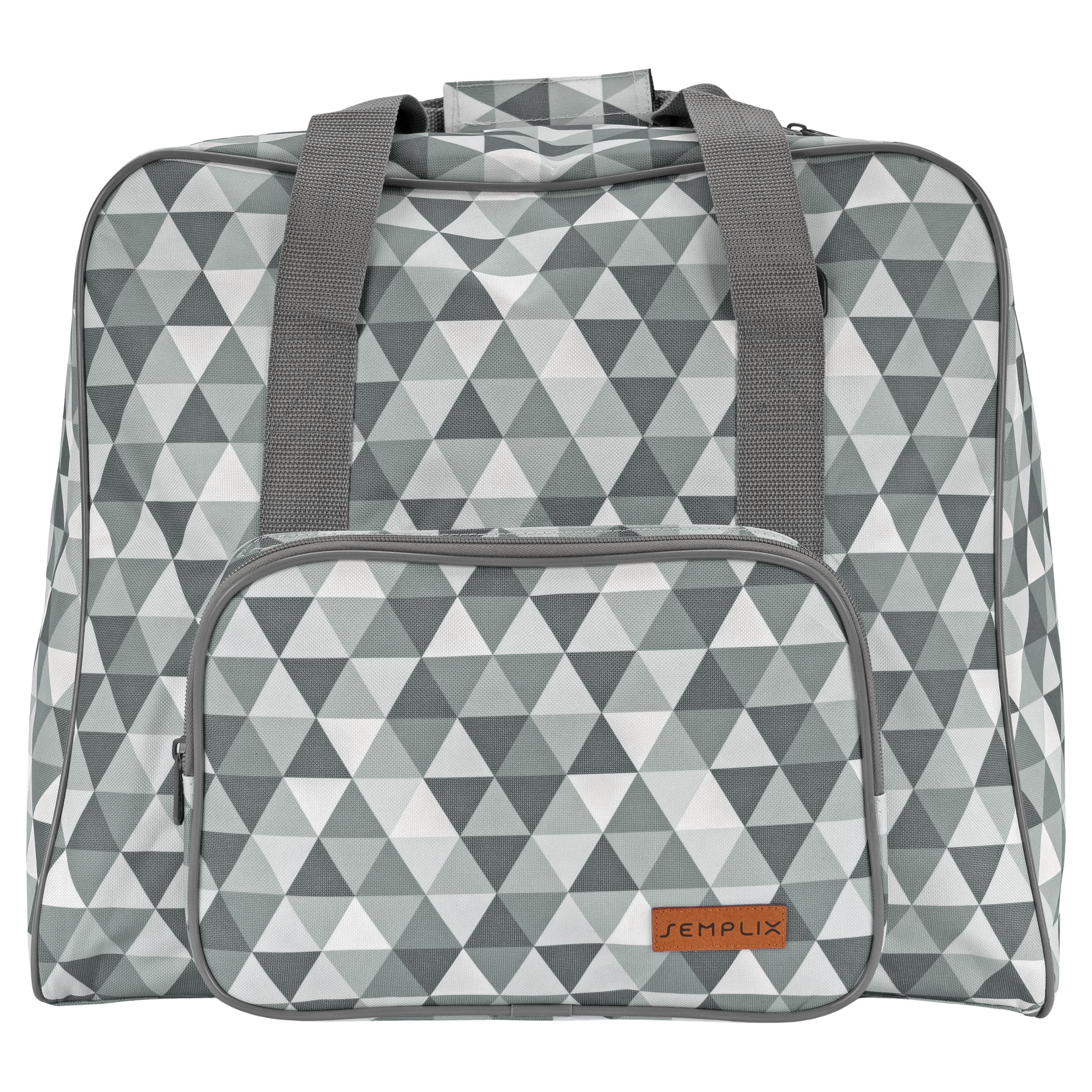 Semplix Overlocktasche Diamond Design (stein/grau)