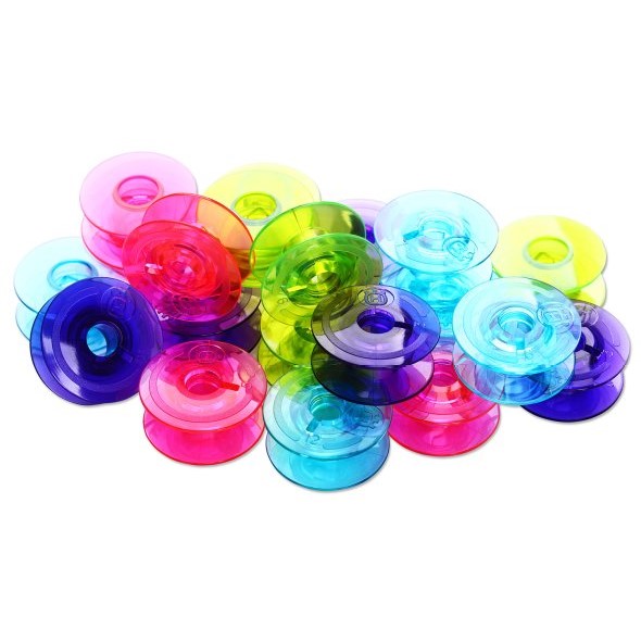 Husqvarna Viking transparente Spulen bunt (20 Stück) Husqvarna Viking transparente Spulen bunt (20 Stück)