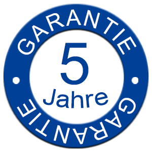 5 Jahre Garantie-Siegel