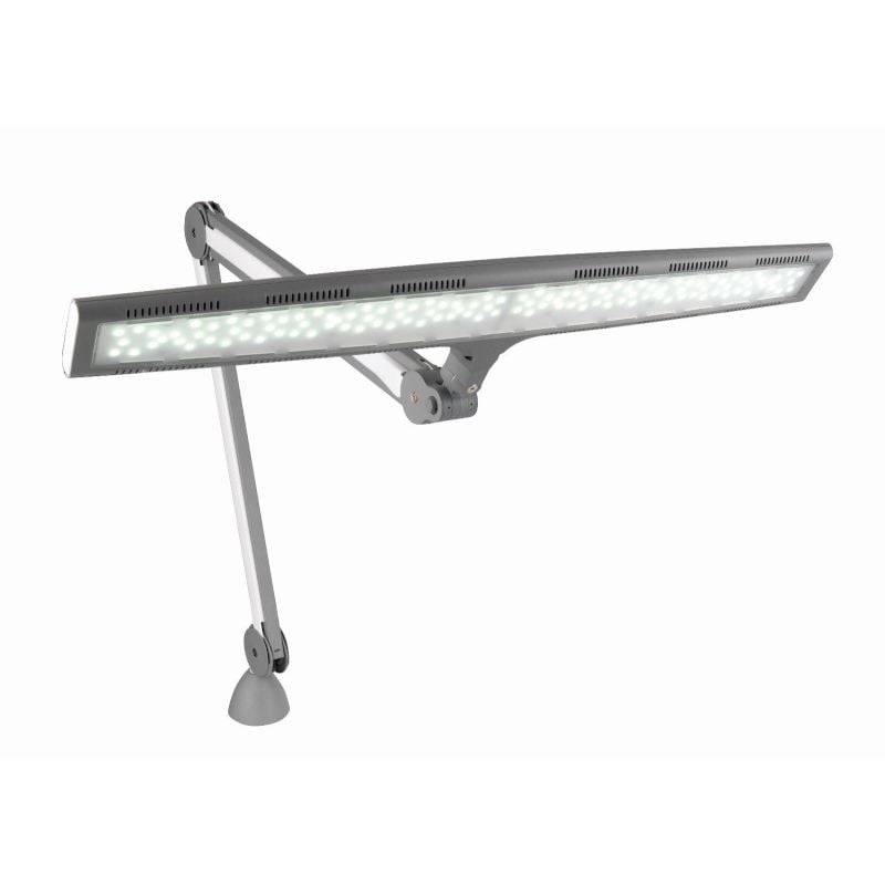 Daylight Luminos LED Arbeitsplatzleuchte (grau/ Klemm/ dimmbar)