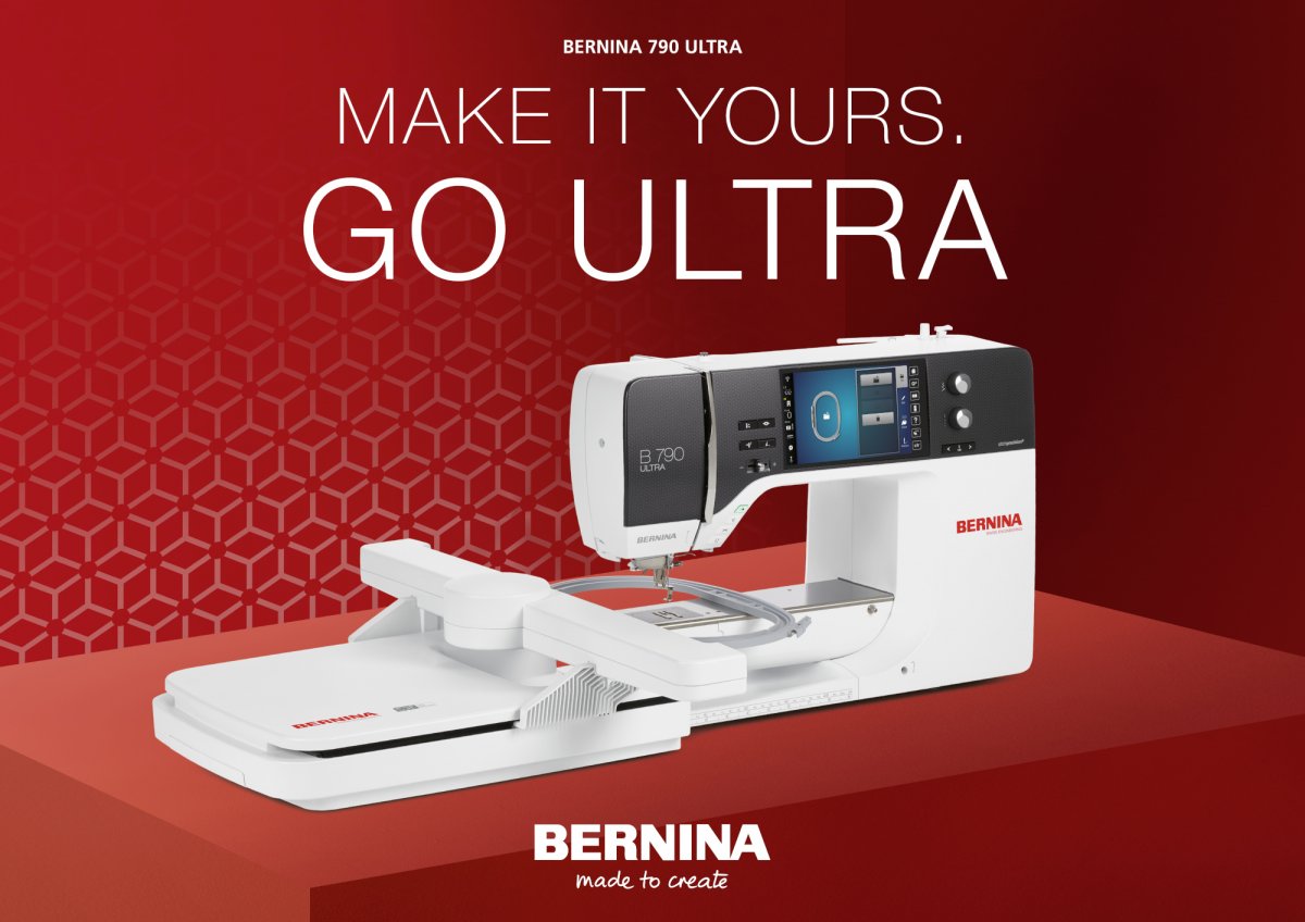 BERNINA 790 ULTRA Premium Nähmaschine Stickmaschine und Quiltmaschine