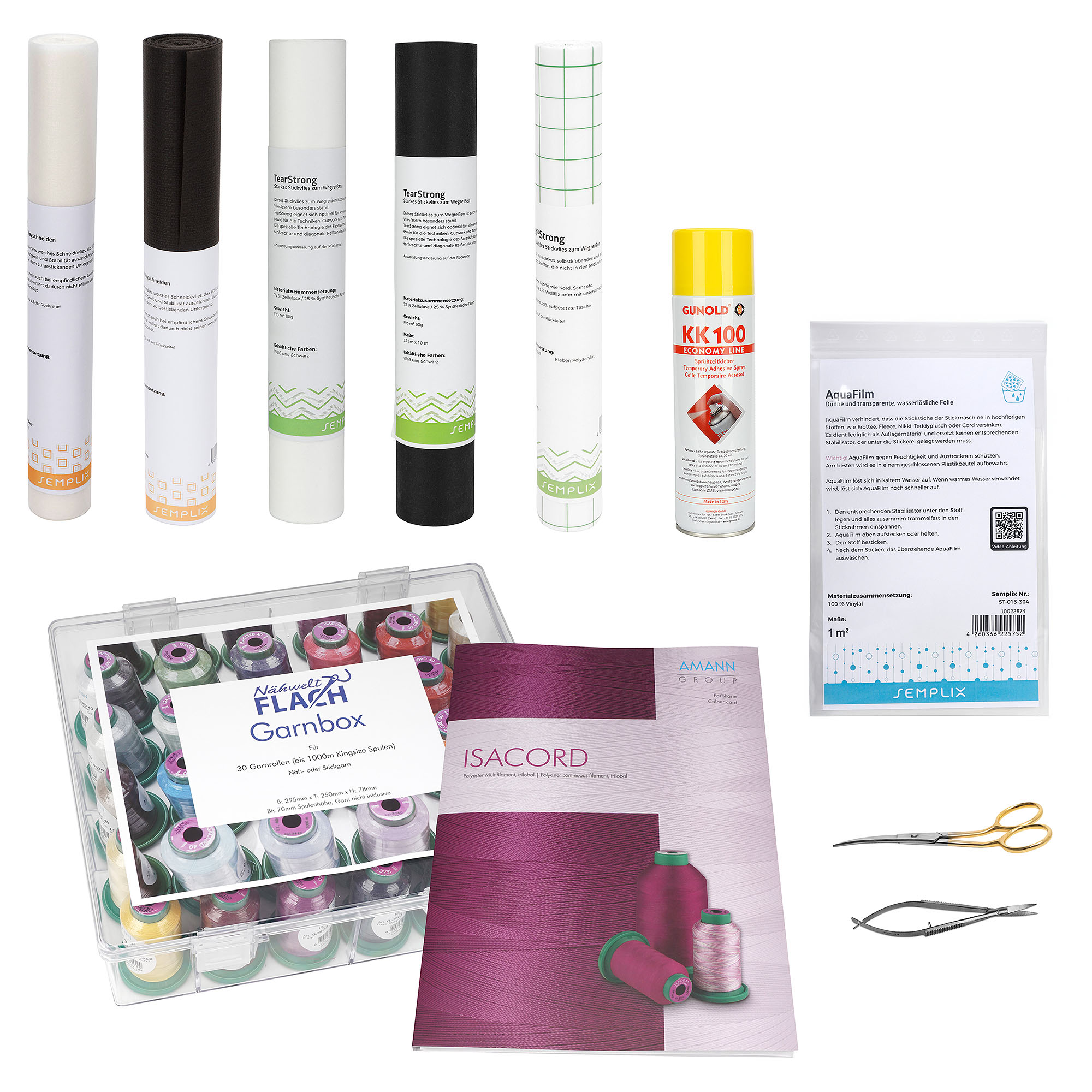 Semplix Profi Starter-Set 10-teilig für Brother PR Stickmaschinen Semplix Profi Starter-Set 10-teilig für Brother PR Stickmaschinen