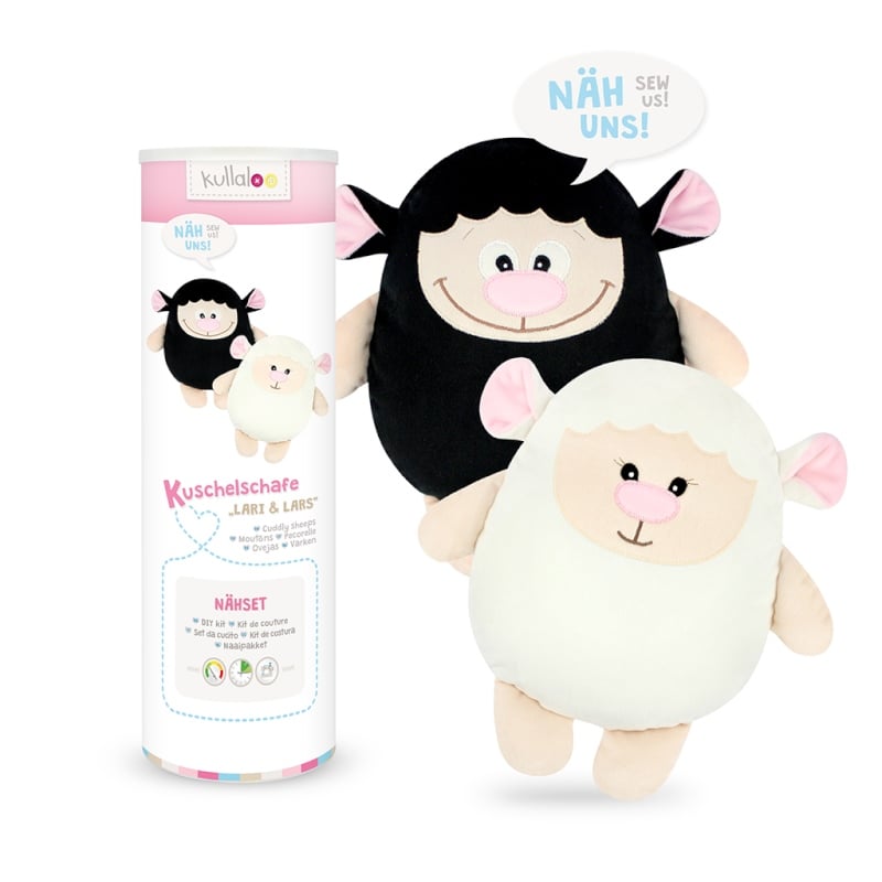 Kullaloo Material- Doppelnähset Schaf LARI (weiß und schwarz) Kullaloo Material- Doppelnähset Schaf LARI (weiß und schwarz)
