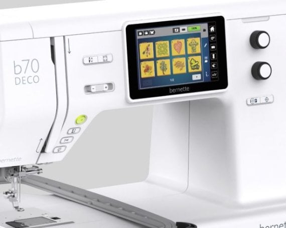 bernette 70 Deco Bedienung über Touchscreen