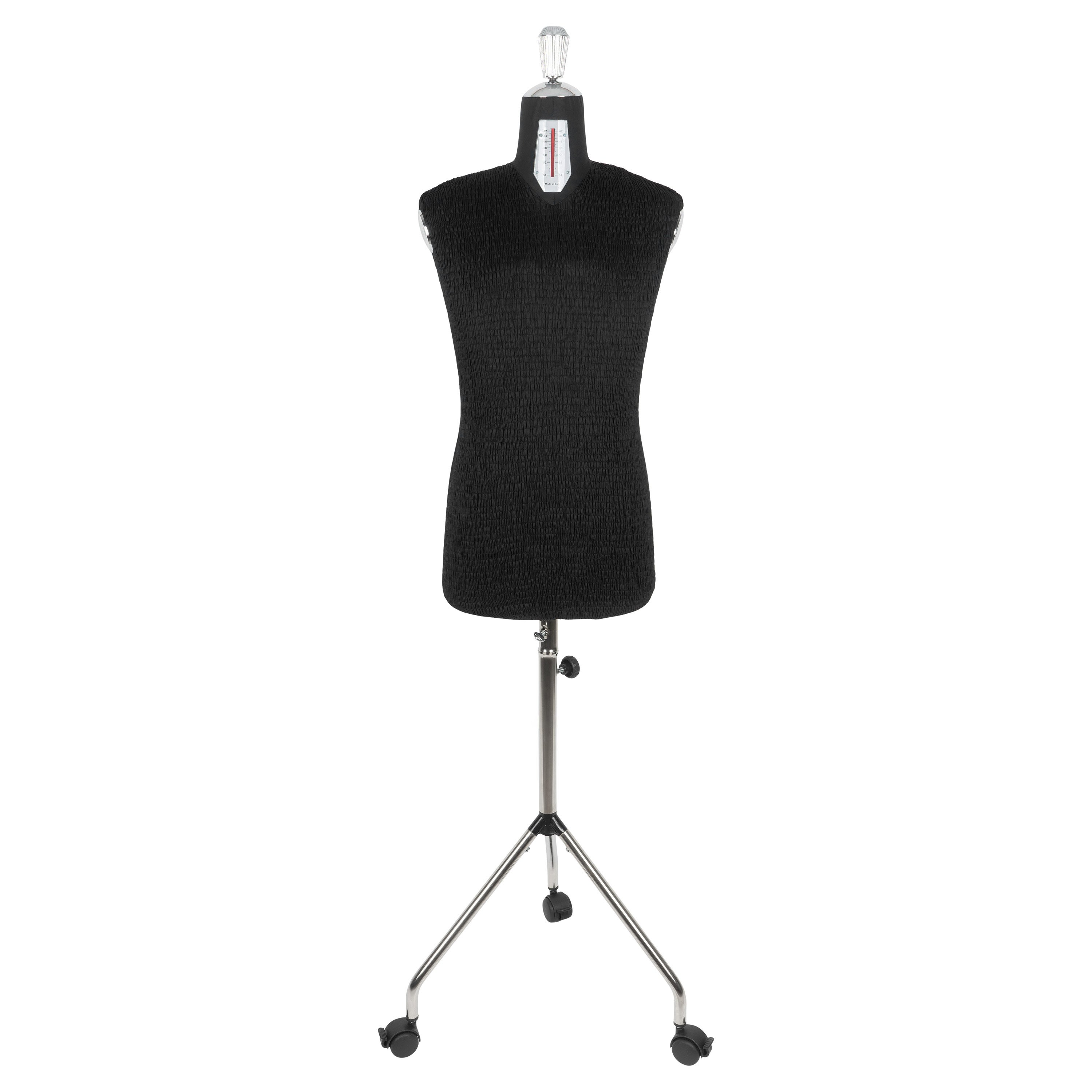 Fabma Schneiderpuppe/Schneiderbüste Herren / mit Rollen (männlich / Plus-Size-Größe 42 - 54 / schwarz / verstellbar) Fabma Schneiderpuppe/Schneiderbüste Herren / mit Rollen (männlich / Plus-Size-Größe 42 - 54 / schwarz / verstellbar)