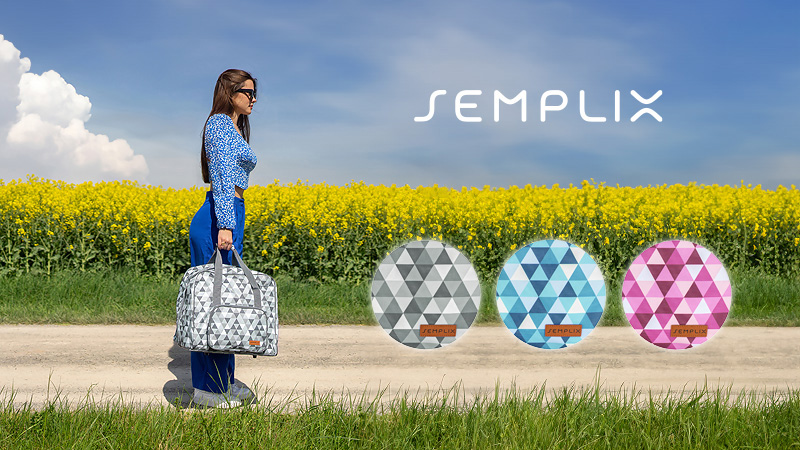 Semplix Nähmaschinentasche Stein Grau