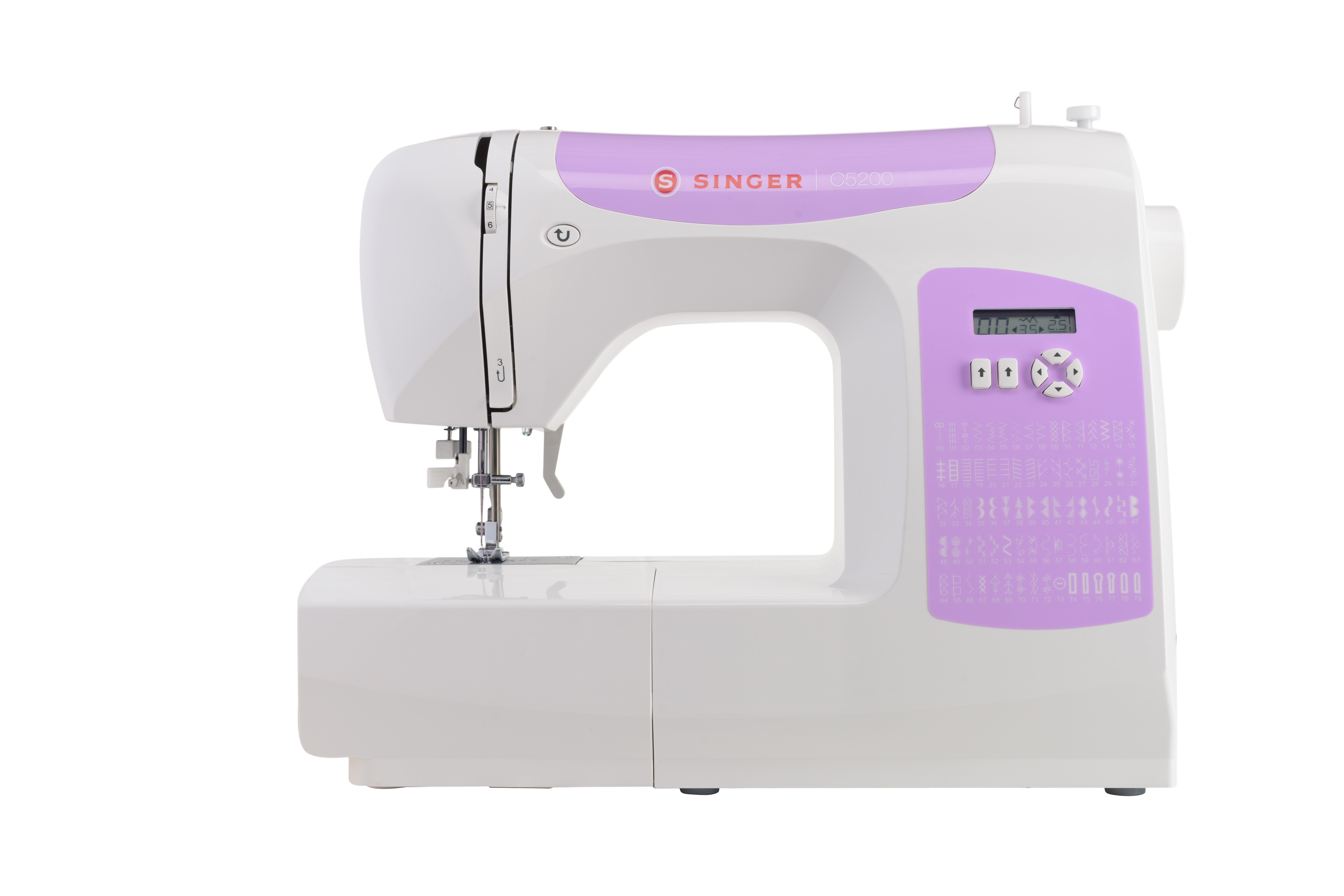 C5200-Lavender-Front Singer C5205 - Lavendel