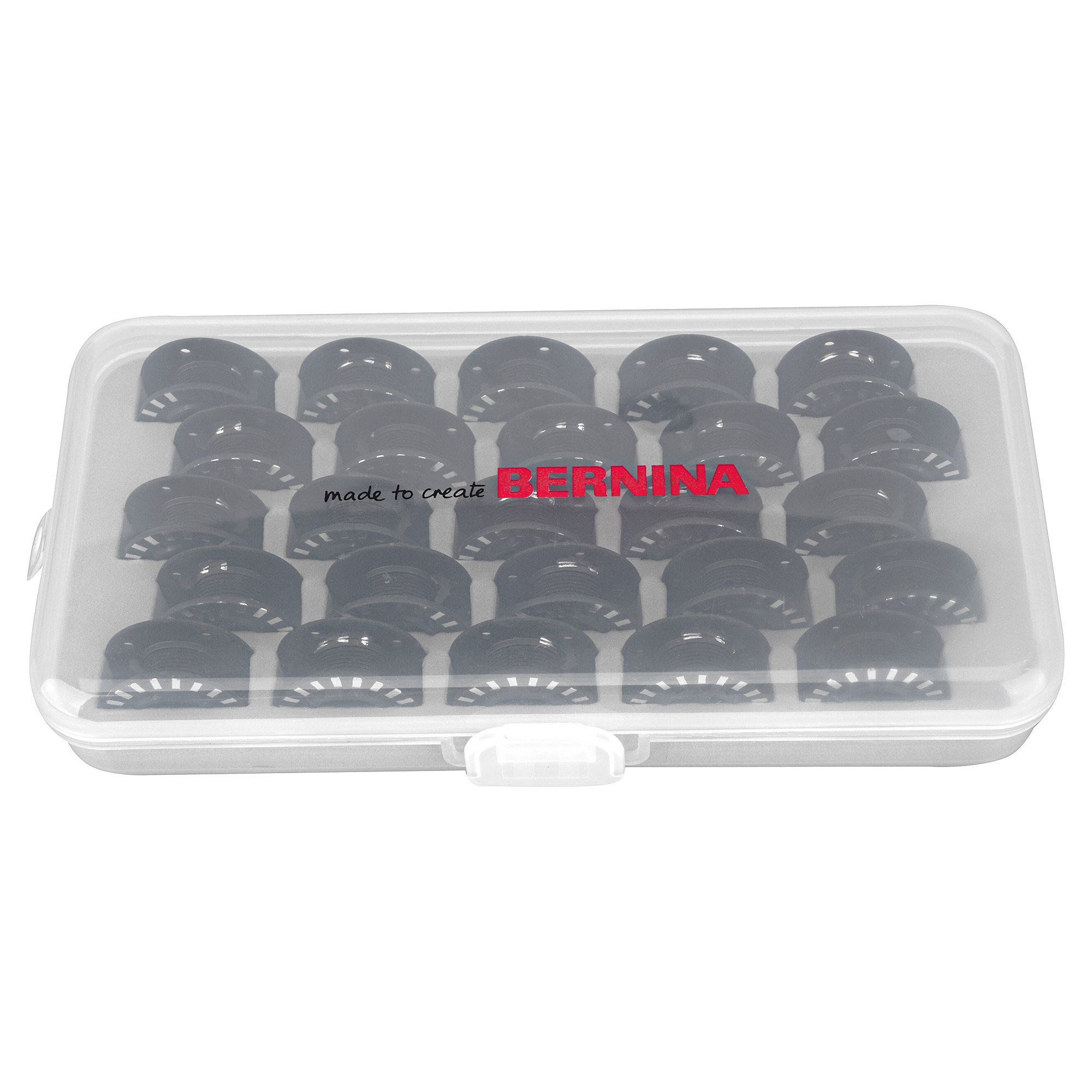 Bernina Spulenbox Jumbo mit 25 Spulen (Bernina 7er/ 4er/ neue 5er Serie/ Spule Ø 26 mm) Bernina Spulenbox Jumbo mit 25 Spulen (Bernina 7er/ 4er/ neue 5er Serie/ Spule Ø 26 mm)