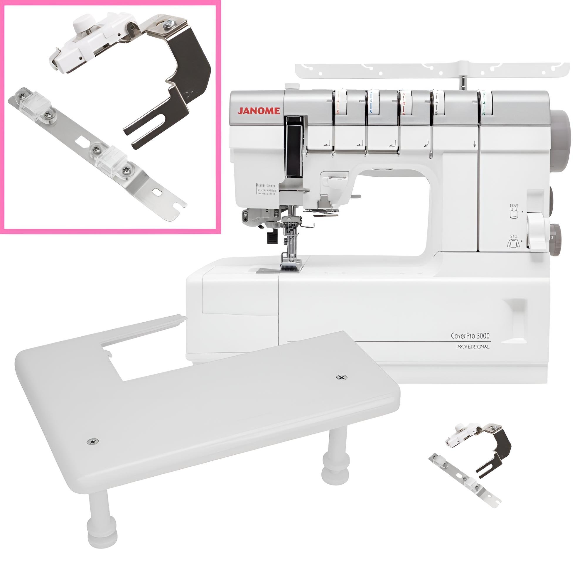 JANOME CoverPro 3000P + CoverPro Bonus Paket 2