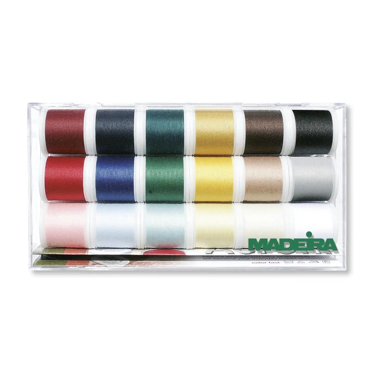 Madeira Nähgarnbox Aerofil Allesnäher - 18 Rollen à 200 m
